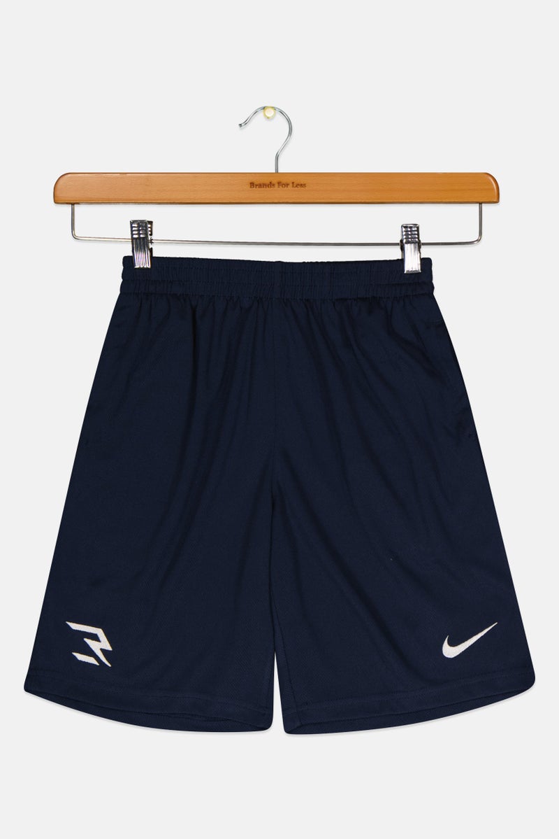Nike 3Brand by Russell Wilson Kids Boys Embroidered Logo Training Shorts, Navy - Image 3