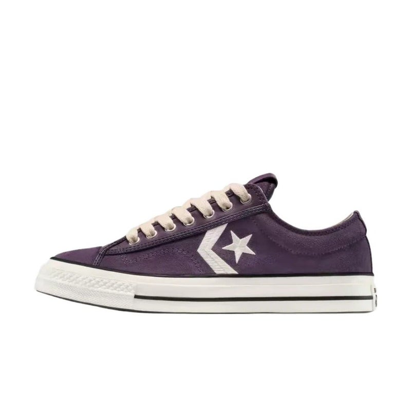 Converse Star Player 76 Low-Top Canvas Sneakers for Men and Women, Purple and White - Image 1