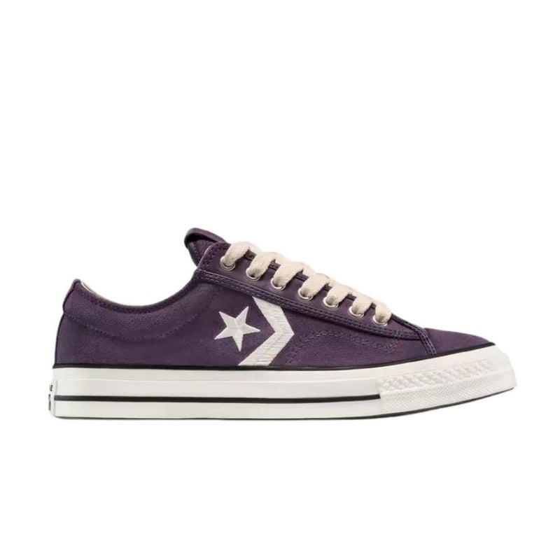 Converse Star Player 76 Low-Top Canvas Sneakers for Men and Women, Purple and White - Image 3