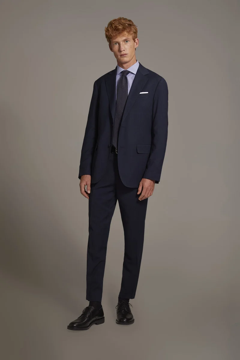 دوبل غانغر single-breasted suit - Blue