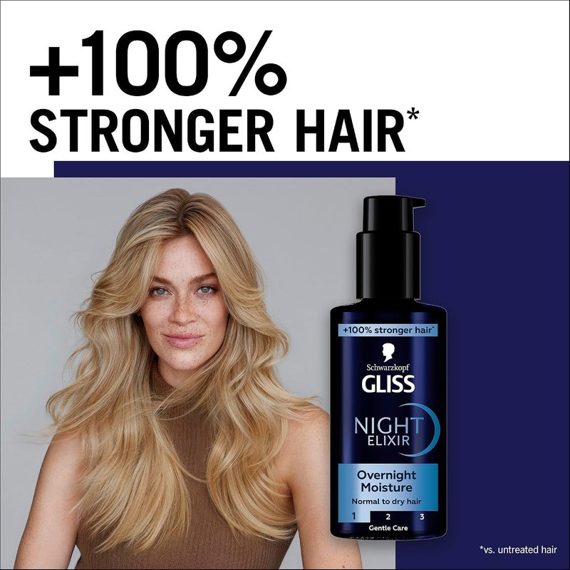 Gliss Schwarzkopf Night Elixir Overnight Moisture, 100ml - Image 1