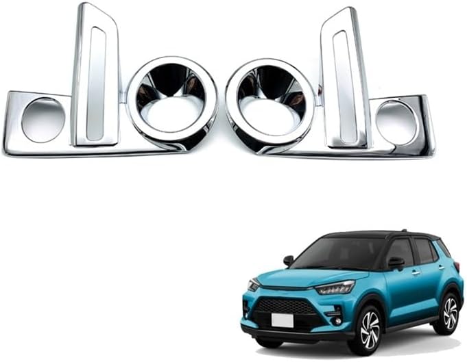 Yurefax ABS Chrome Front Fog Lamp Cover for Toyota Raize 2020 - Image 3