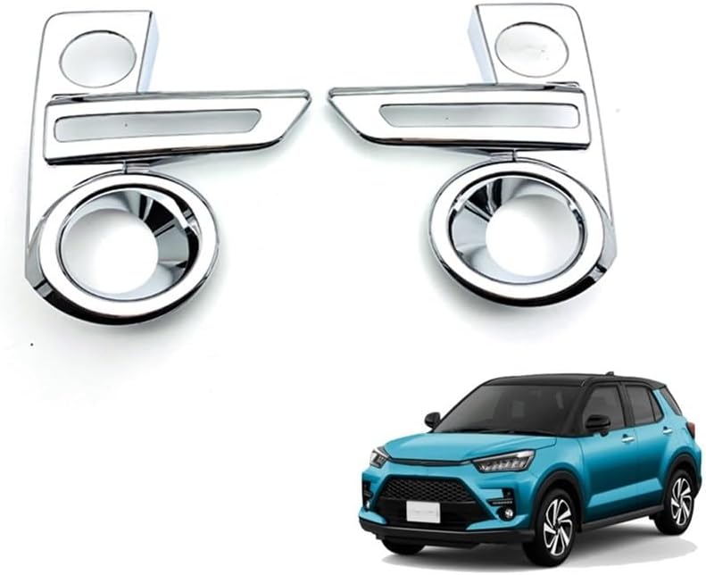 Yurefax ABS Chrome Front Fog Lamp Cover for Toyota Raize 2020 - Image 5