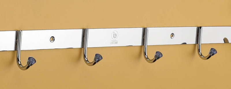 iSTAR Stainless Steel Double Folding Towel Rack for BathroomTowel StandHangerRodTowel StandBathroom Accessories - Image 5