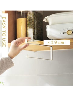 Home Care 1pcs Paper Towel Holder Wall Mounted No Drilling, Paper Towel Holder Under Cabinet, Toilet Roll Holder Self Adhesive, Towel Hanger Tissue Paper for Bathroom Kitchen (White)  - Image 5