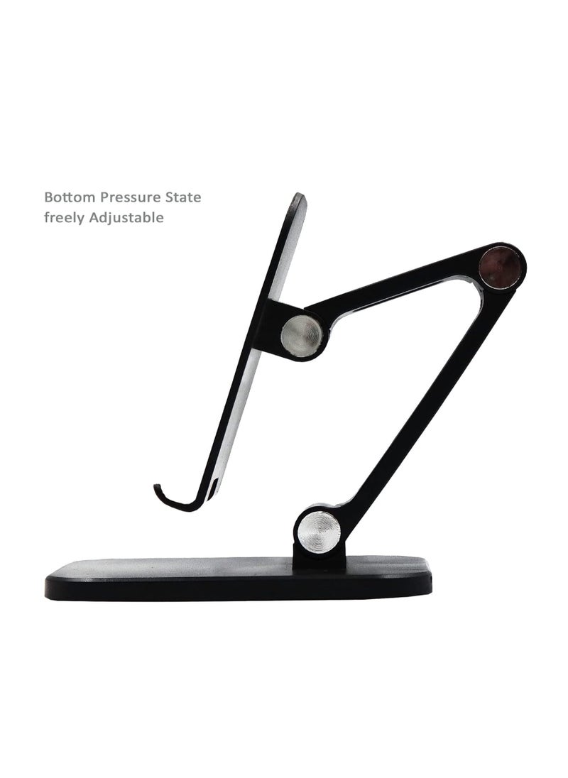 Delone Desktop Phone Holder Cell Phone Stand Compatible with iPhone 14 Pro / 13 Pro / 12 / XS, Samsung Galaxy S22 Ultra, S20, S10+ & S10 (Black) – Sturdy, Adjustable Stand for Hands-Free Viewing, Desk Organization, Ideal for Office & Home Use - Image 4