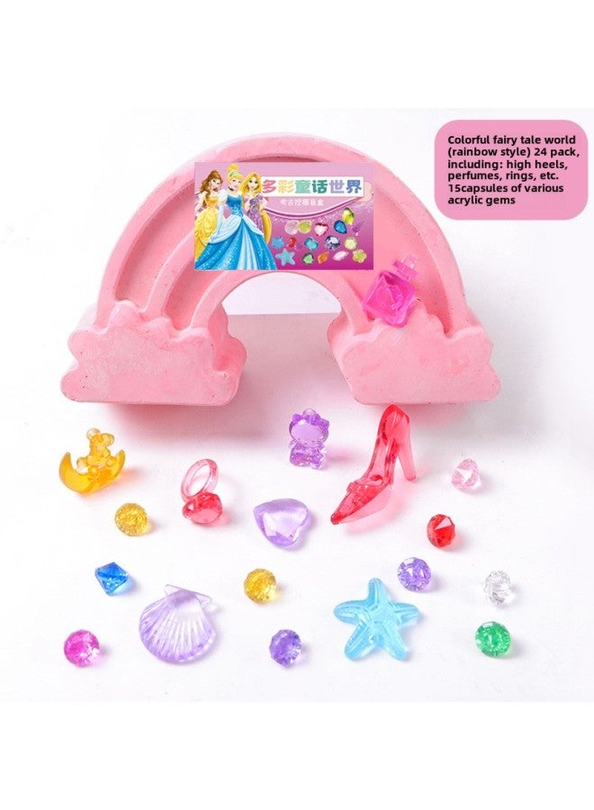 Pinot Archaeological Site Edition Digging Ultraman Beast Blind Box Colorful Fairy Tale World Rainbow Digging Gems-Color:Live Edition Fantasy Gem (without Tools And Color Boxes)  - Image 3