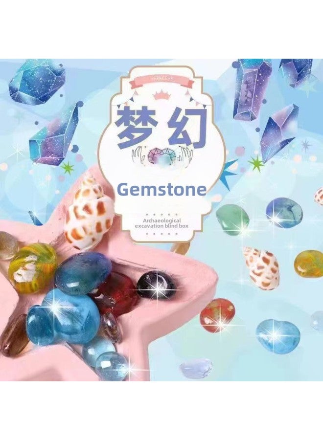 Pinot Archaeological Site Edition Digging Ultraman Beast Blind Box Colorful Fairy Tale World Rainbow Digging Gems-Color:Live Edition Fantasy Gem (without Tools And Color Boxes)  - Image 1