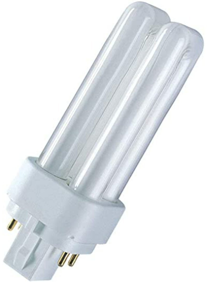 OSRAM DULUX-DE 18W Compact Fluorescent lamp Bulb WARM WHITE G24q-2 4PIN - Pack of 10 - Image 3