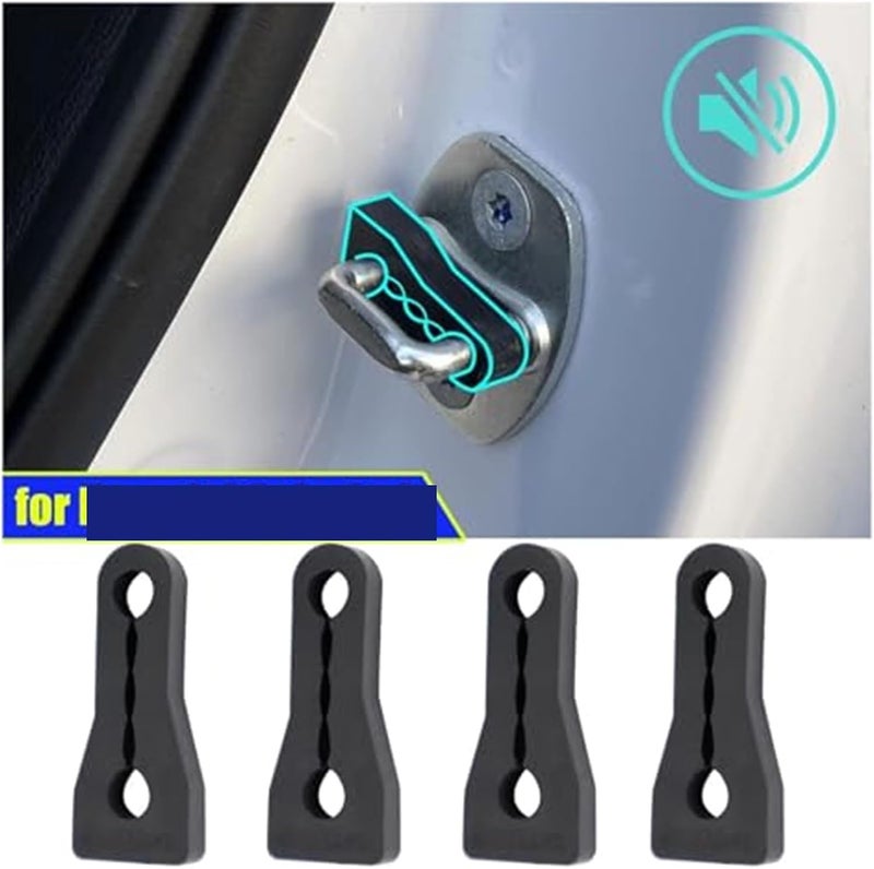QASULER Car Door Lock Sound Deadener Damper Buffer - Image 5
