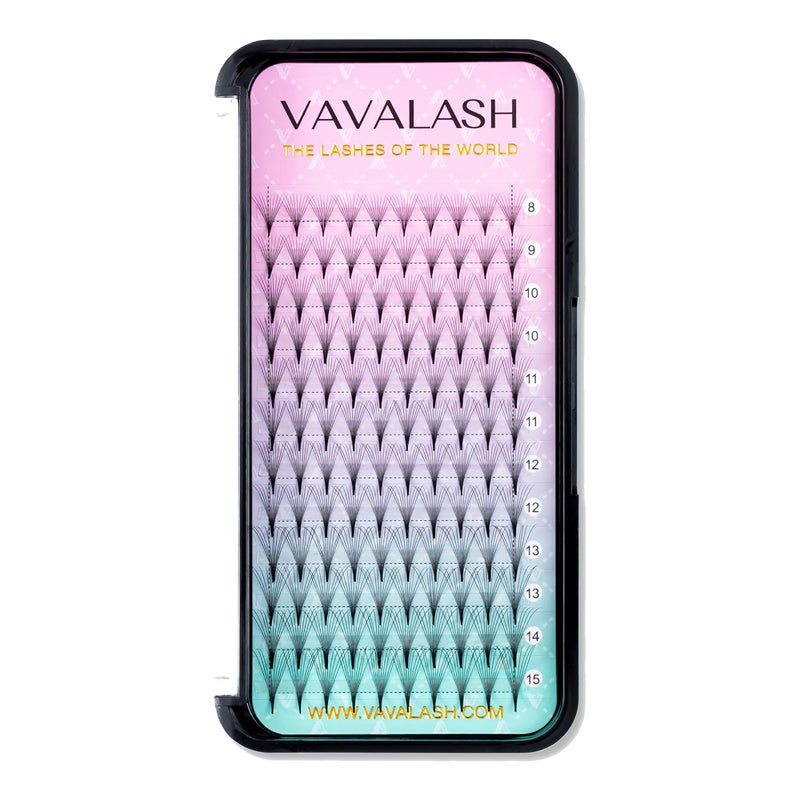 VAVALASH Eyelash Extensions 3D 4D 5D 6D 8D 9D 10D Thickness 00701 CD Curl Eyelashes Middle Stem Premade Fans Russian Volume Lash Extensions Supplies Middle Stem 10D007D12mm - Image 3