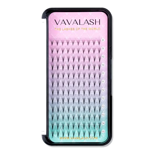 VAVALASH Eyelash Extensions 3D 4D 5D 6D 8D 9D 10D Thickness 00701 CD Curl Eyelashes Middle Stem Premade Fans Russian Volume Lash Extensions Supplies Middle Stem 10D007D12mm - Image 1