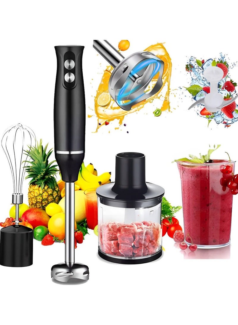 sokany 4 in 1 Electric Hand Blender Set， 500W ，Black - Image 1