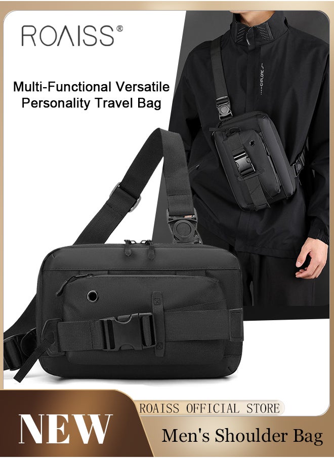 Multifunctional Large Capacity Crossbody Shoulder Bag for Men Casual Lightweight Waterproof Handbags for Travel Hiking Versatile Fashionable Detachable Chest Bag with Headphone Hole - pzsku/Z1CABDBDEC9FD6DD69E26Z/45/_/1720520145/5ac74e54-556b-4f61-b2ce-8ee7cac2239c