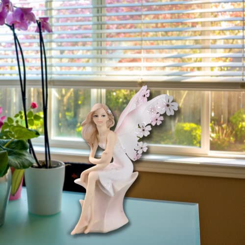 Comfy Hour Fairyland Collection The Sitting Fairy Figurine, Stone Resin - Image 2