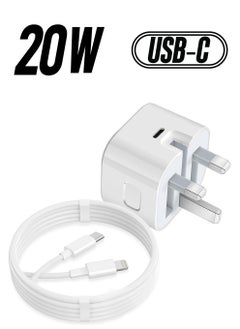 Anmi 20W PD USB C Fast Charger Plug and USB C Fast Charge Cable 2M,Type C Wall Charging Fast Charger,for iPhone 14 13 12 11,i-Pad  - Image 1