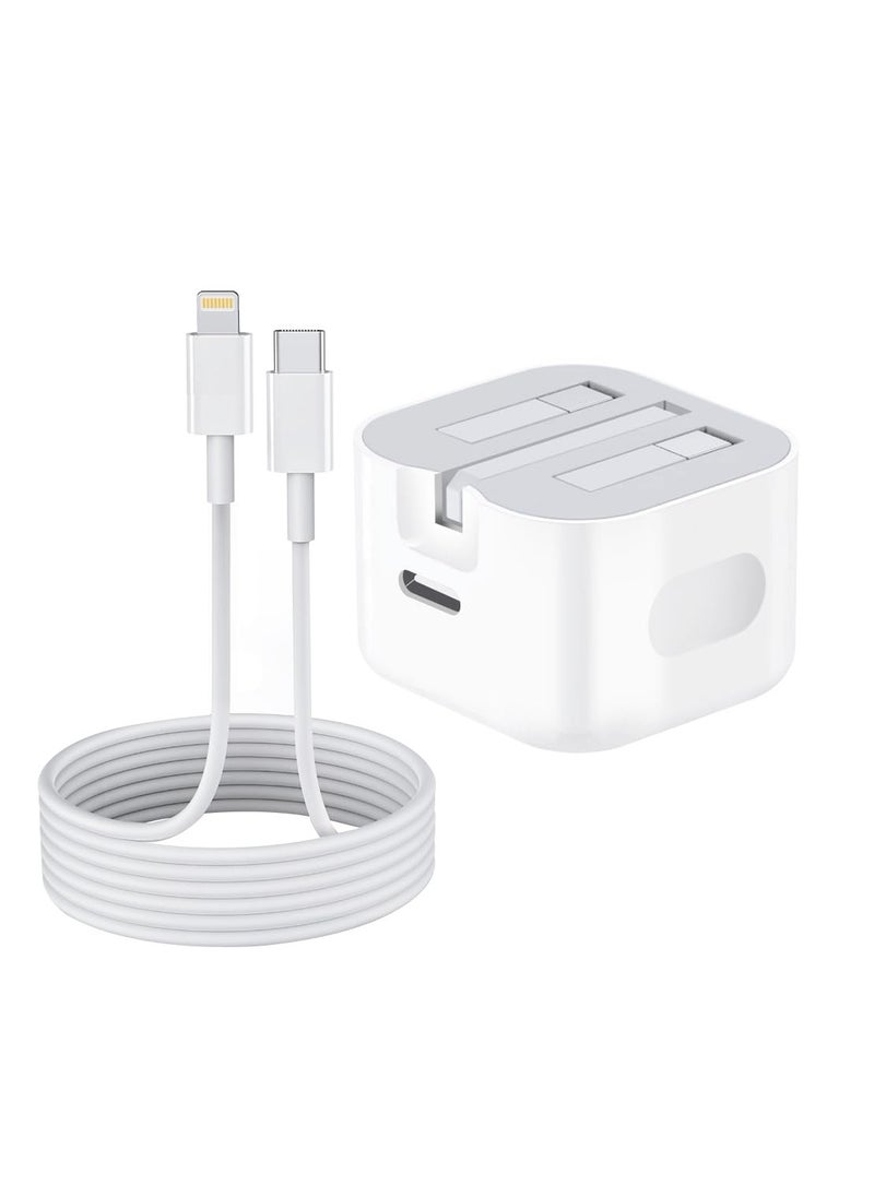Anmi 20W PD USB C Fast Charger Plug and USB C Fast Charge Cable 2M,Type C Wall Charging Fast Charger,for iPhone 14 13 12 11,i-Pad  - Image 2