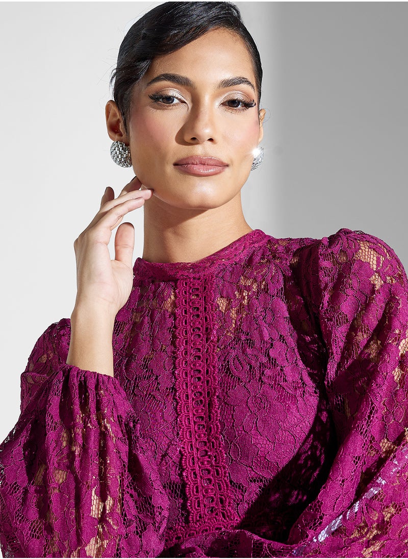 Frock and Frill - Lace Midi Dress - Image 1
