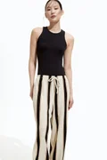 اتش اند ام striped beige and black