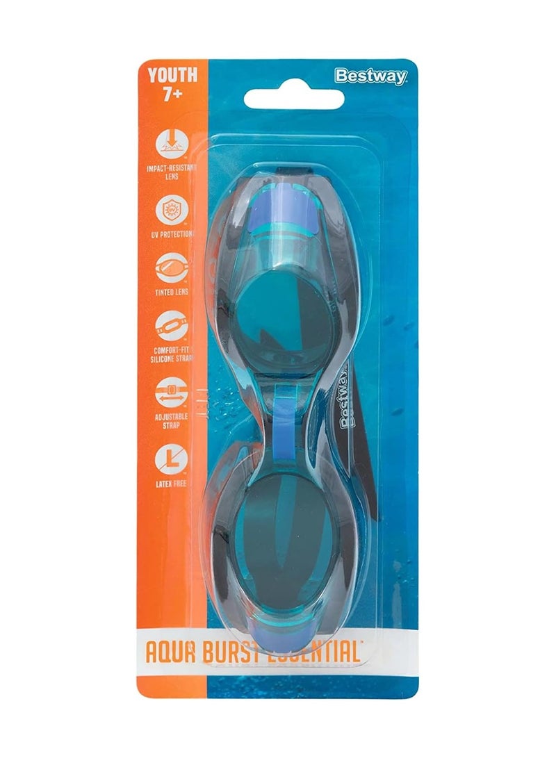 Bestway Professional Anti-Fog Swimming Goggles with Comfortable Fit – Blue - Image 1