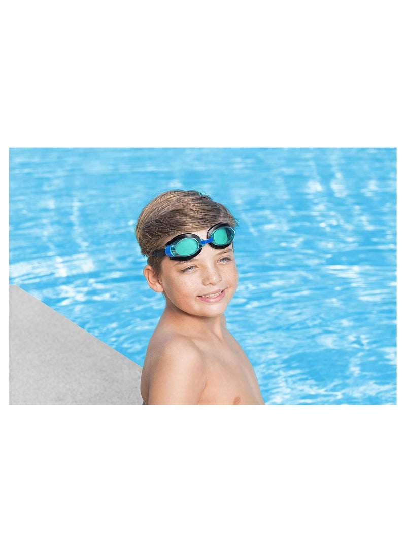 Bestway Professional Anti-Fog Swimming Goggles with Comfortable Fit – Blue - Image 2