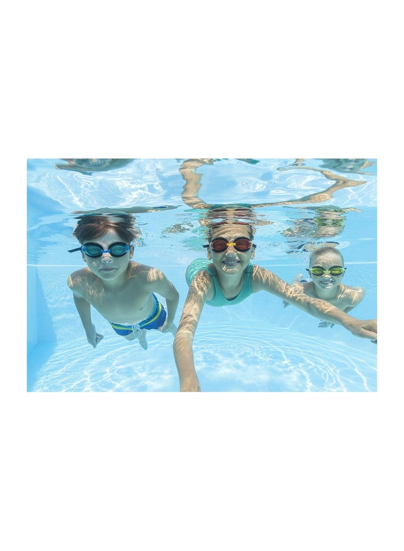 Bestway Professional Anti-Fog Swimming Goggles with Comfortable Fit – Blue - Image 3