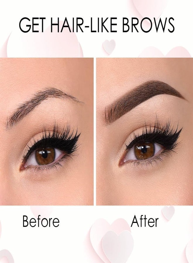 TRYV Waterproof Eyebrow Pen - Long Lasting, Sweat-Proof 4 Point for Eyeliner & Microblading - Suitable for All Skin Types, Ideal for Summer & Outdoor Travel (BROWN) - Image 5
