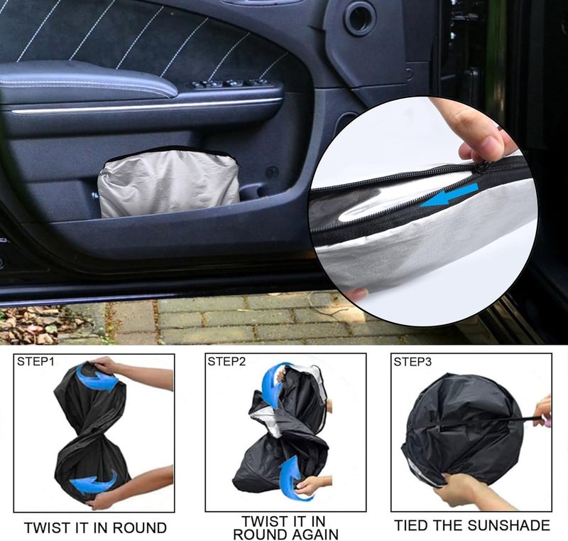 GZSH 2024 Upgrade Front Windshield Sunshade for Dodge Charger - Image 4