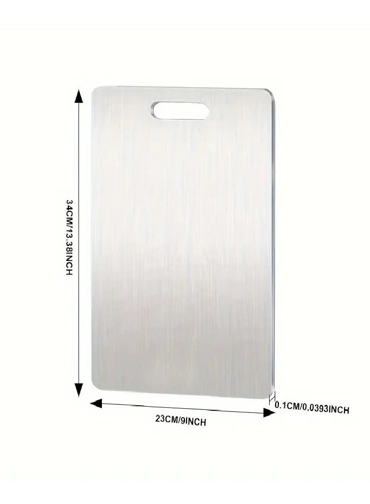 Premium 304 Stainless Steel Cutting Board - Versatile, Hygienic, Double-Sided - for Chopping, Kneading  Dough Rolling - cutting board, stainless steel cutting board, 304 cutting board, hygienic cutt - Image 4