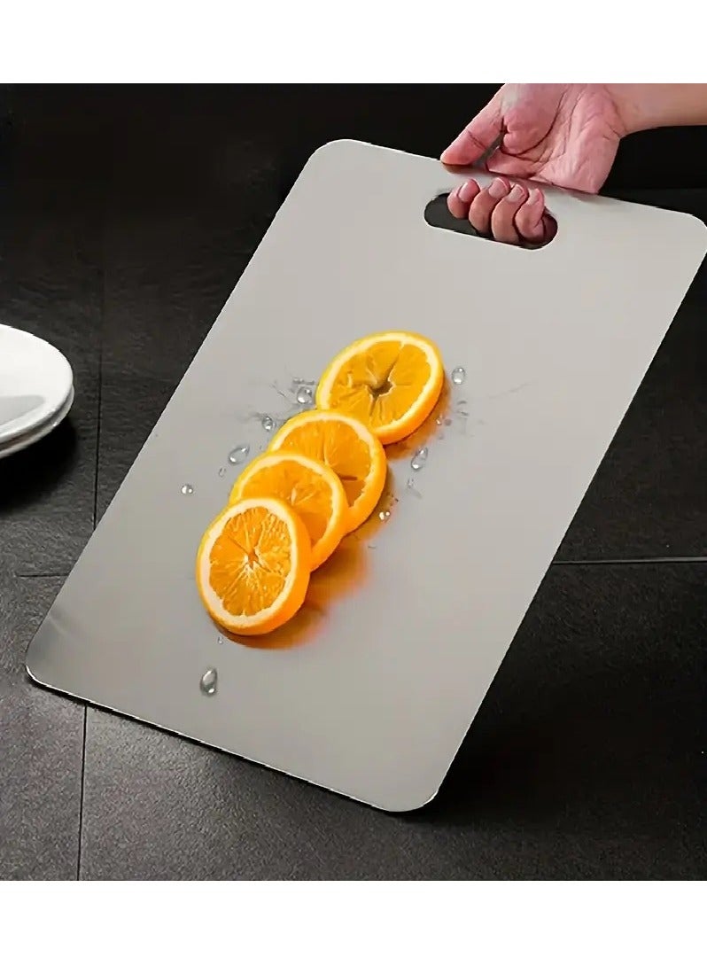 Premium 304 Stainless Steel Cutting Board - Versatile, Hygienic, Double-Sided - for Chopping, Kneading  Dough Rolling - cutting board, stainless steel cutting board, 304 cutting board, hygienic cutt - Image 1