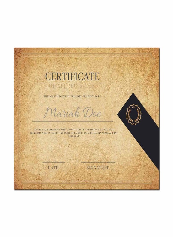 DUGUTUL 50 DUGUTUL Old Looking Vintage Design Stationery Paper, 8.5 x 11 in, Double Sided, Textured, Printer Friendly for Invitation, Letter, Resume, Award, Diploma, Art, Craft, Certificate (A) - Image 4