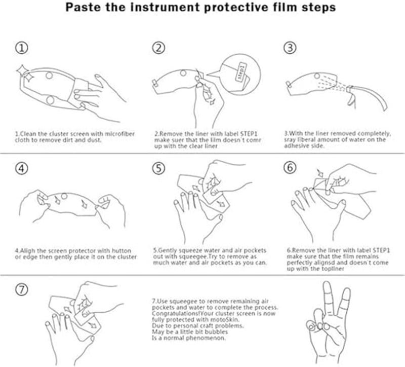 DEMULAX Motorcycle Dashboard Screen Protector - Image 5