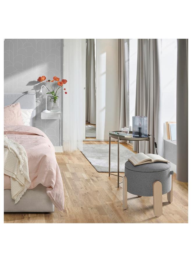 زبون مقعد بوف مع مساحة تخزين/لون رمادي - Image 5