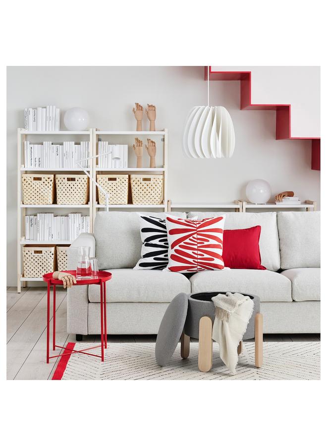 زبون مقعد بوف مع مساحة تخزين/لون رمادي - Image 3