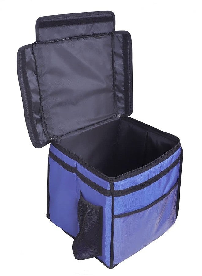 Quaffor Royal Blue Food/Pizza/Cake/zomato delivery Backpack Bag 34 LTR - Image 1