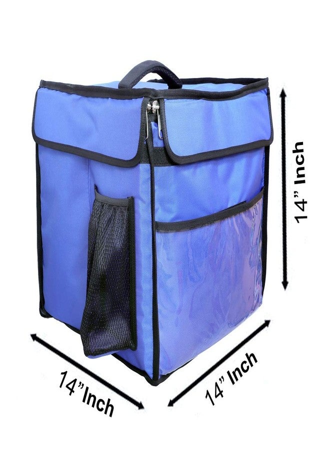 Quaffor Royal Blue Food/Pizza/Cake/zomato delivery Backpack Bag 34 LTR - Image 3