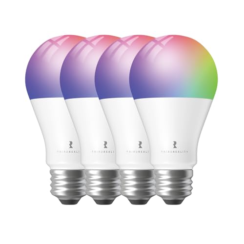 THIRDREALITY Zigbee Smart Color Bulb ZL1 4Pack,Compatible with Home Assistant(ZHA&Z2M), SmartThings,Aeotec,Homey,Hubitat or Echo Devices With Built-in Hub,A19 RGBCW Bulb,2700K-6500K Tunable,800 Lumens - Image 1