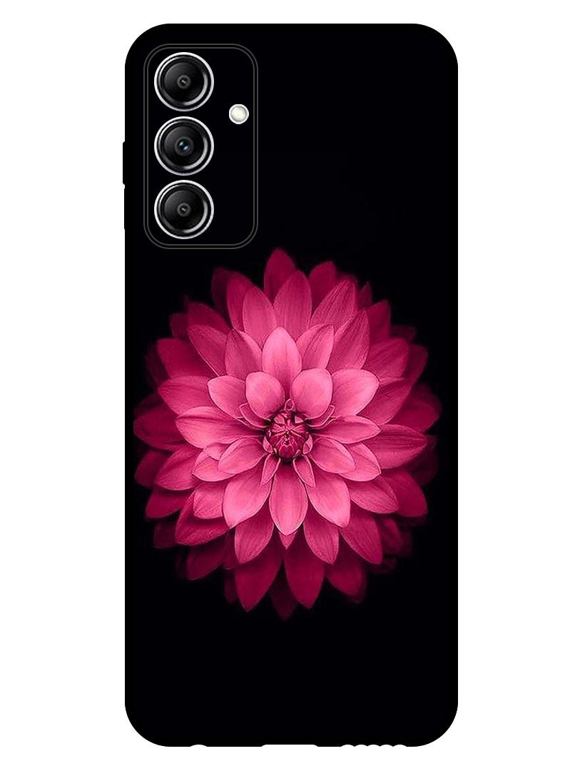 Theodor Protective Case Anti Scratch Shock Proof Bumper Cover For Samsung Galaxy A35 Pink Flower At Center - Image 1