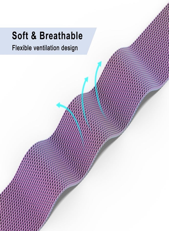 Vanjua 22mm Watch Band Quick Release Replacement Wristbands, Stainless Steel Metal Mesh Loop Adjustable Magnetic Replacement Straps Bands for Men Women - Image 4