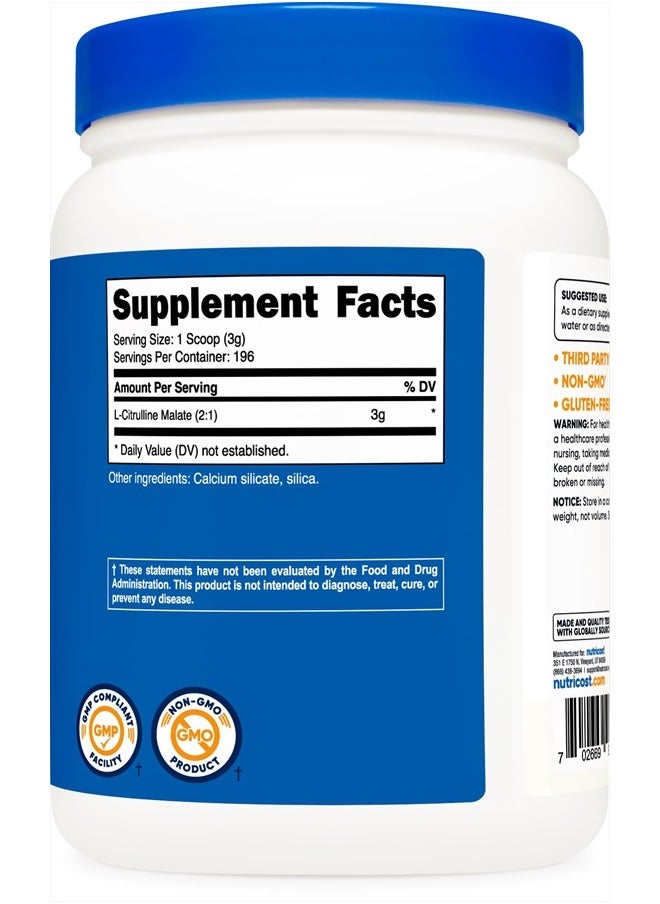 Nutricost - L-Citrulline Malate (2:1) - 600 Grams, 1.3 LB - Image 1