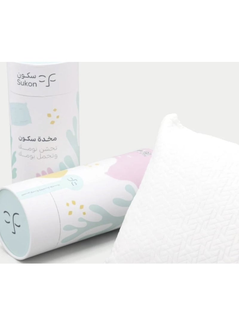 Denx Sleep Pillow With Segmented Foam Technology And extra Filling - Image 3