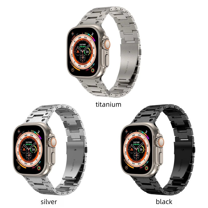 Bluejw 316L Stainless Steel Watch Strap for Apple Watch Ultra Series 9/8/7/6 – Replace the Watch Strap with Luxury Metal Band in 38mm 40mm 41mm 45mm 49mm Sizes - Image 4