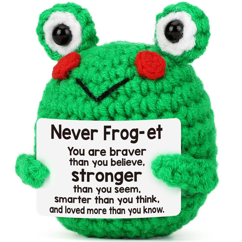 LEJIAJINW Cute Frog Gift Easter Basket Essentials Teen Easter Egg Stuffers for Girls Boys Funny Inspirational Emotional Cheer Up Birthday Graduation Affirmation Support Gifts for Friends Granddaugher Daughter - Image 2