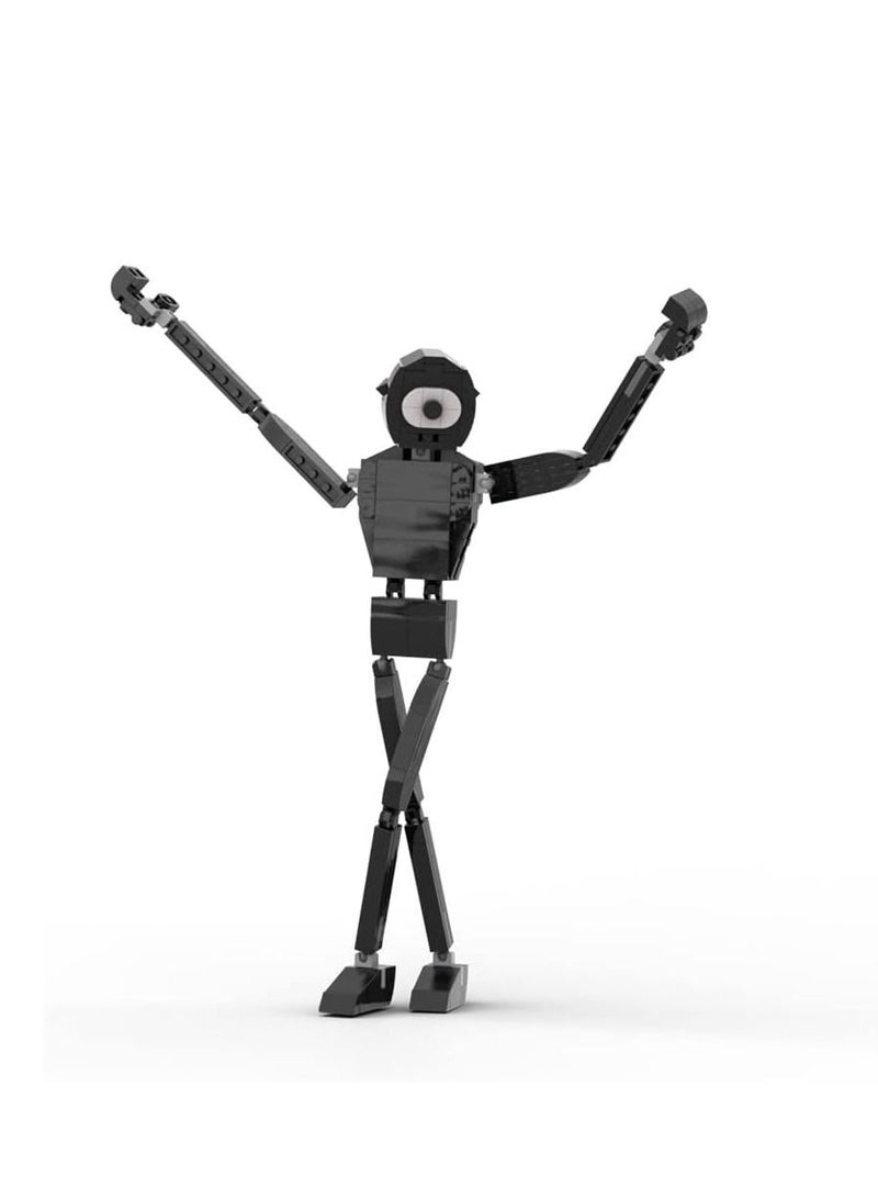 Rainbow Friends Series - Black Friends, Black-Eyed Monster Building Kits, Collectible Toy Models, Strange Monster Action Figures  - Image 4
