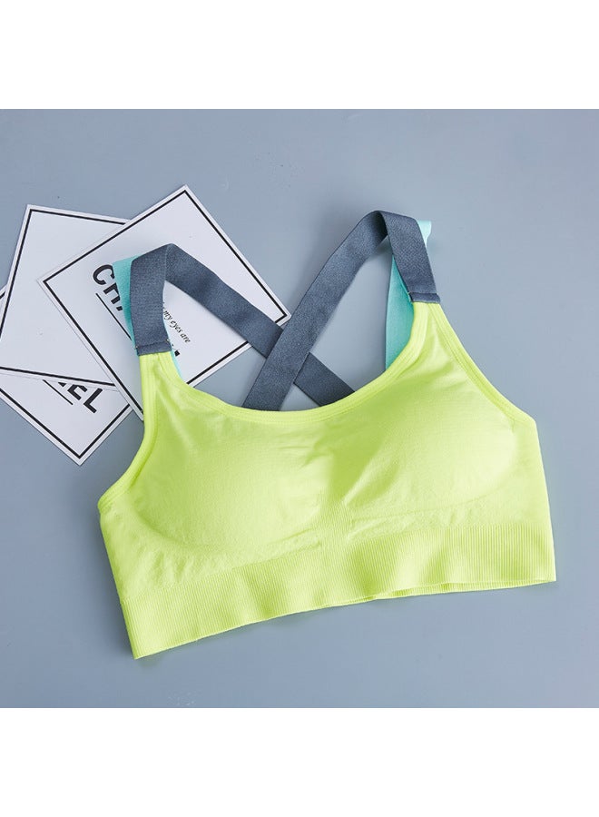 New Cross-beautiful Back-free Sports Bra Vest Professional Shock-proof Running Fitness Yoga Bra Underwear For Women