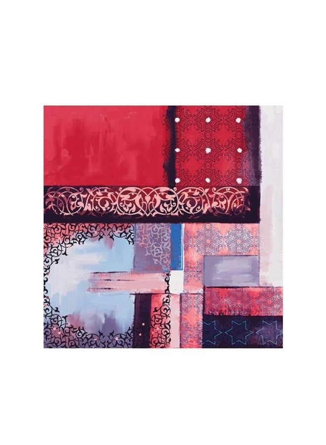 RYN Islamic Motifs Mdf Wall Art Multicolour 30x30centimeter - Image 1