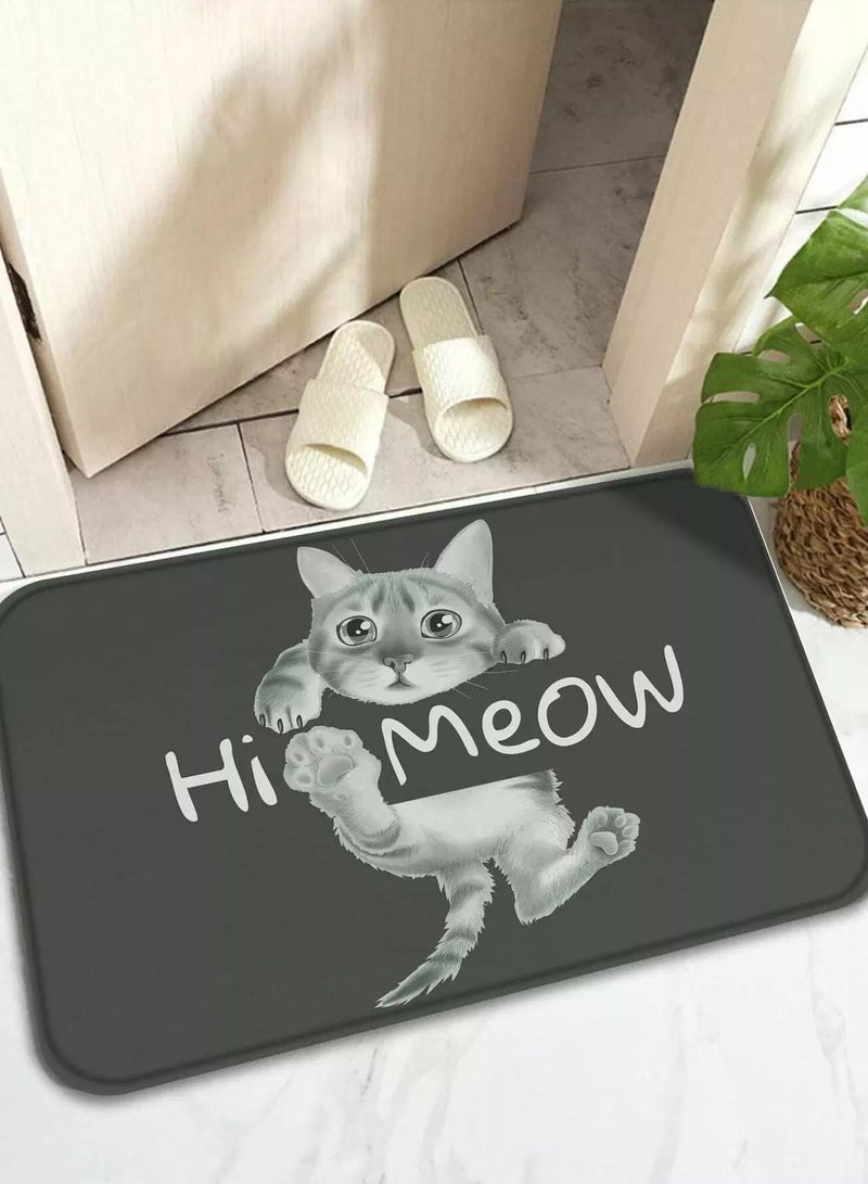 Generic Cat Print Floor Mat  - Image 1