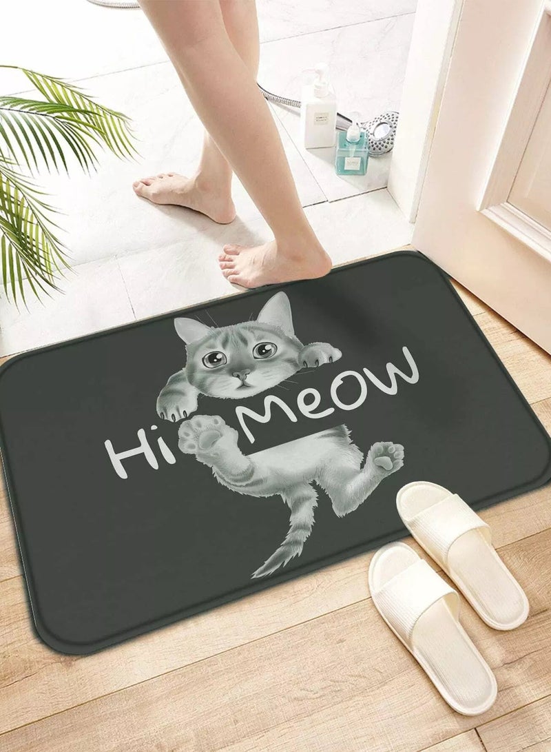Generic Cat Print Floor Mat  - Image 2