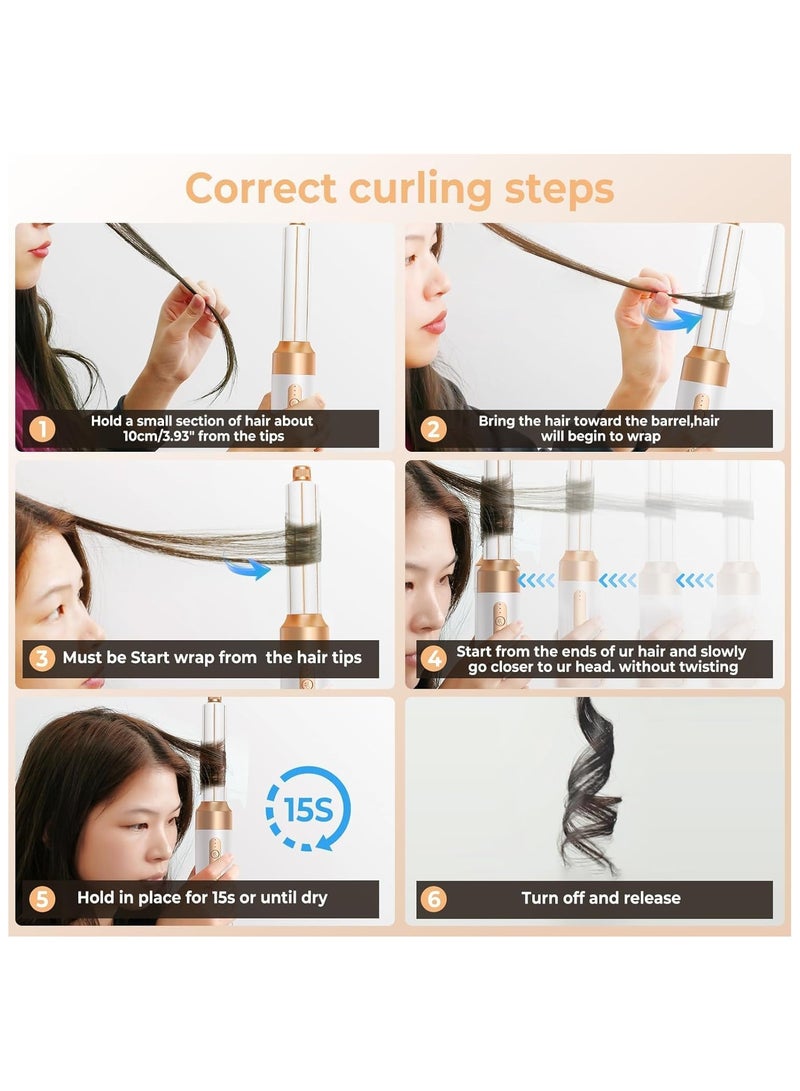 7-in-1 Hair Dryer Brush  Styler – Auto Curling, Ionic Hot Air Comb, Diffuser – 110000 RPM High-Speed Motor, 1400W Powerful Blow Dryer – 3 Heat  Speed Settings – Anti-Frizz Hair Styling Tool for Women - Image 4