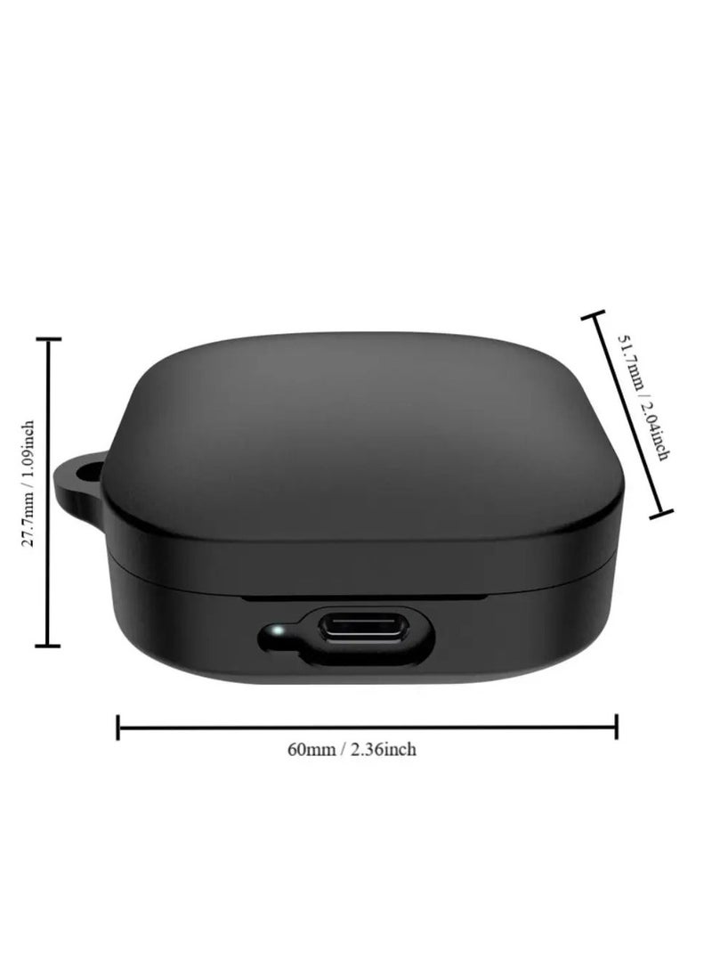 Generic Earphone Case For XiaoMi Redmi Buds 6 Active Cartoon Silicone Headphone Case Shockproof With Hook Earbuds Accessories (Black)  - Image 3